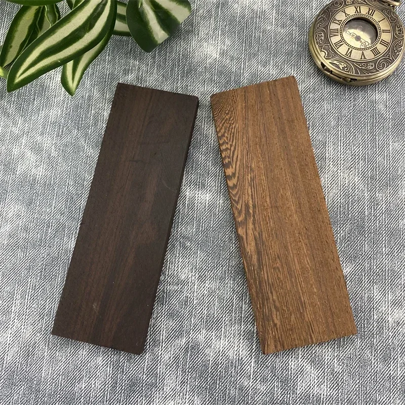 1pcs Natural Black Ebony Wood Sheet Solid Wood Blank DIY Knife Handle Making Craft Tool Grip Patch 120X40X8mm