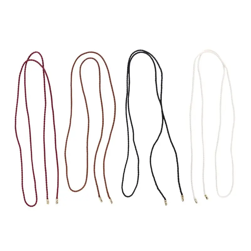 

A95D-4Pcs Женский вязаный пояс из искусственной кожи с веревочной цепочкой, комплект для женщин, узкий пояс, тонкий ремень с завязками для женщин, платья для девочек