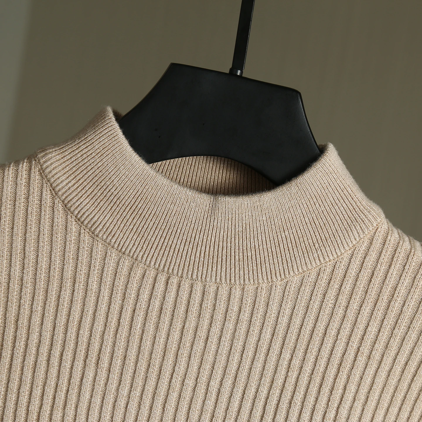 سترة محبوكة غير رسمية للرجال بياقة عالية ماركة عصرية من القطن والبوليستر والنايلون مزيج طويل Sve ملابس ترفيهية #4