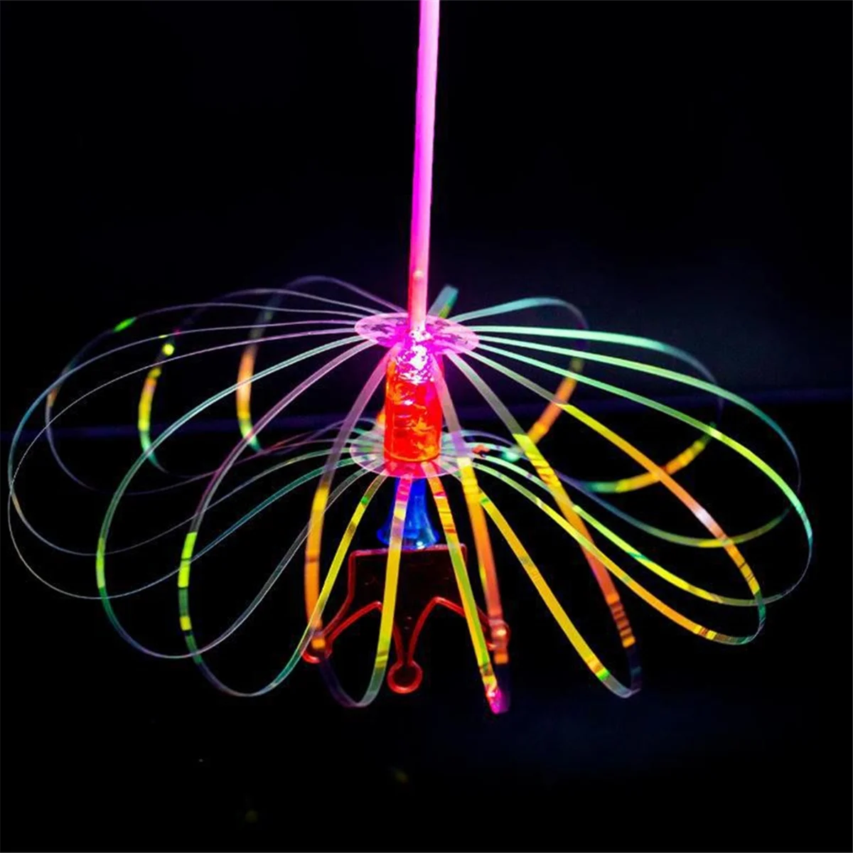 Bubble flower magic wand 20PCS Rainbow Magic Stick Wand LED Bubble Flower Colorful Luminous Toy Flashing Stick Toy Toys Birthday