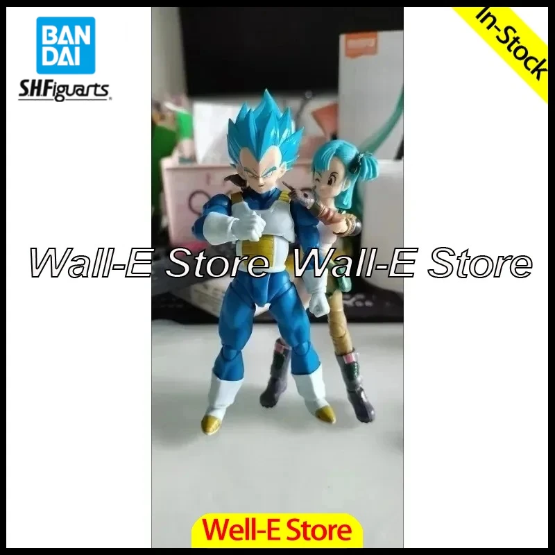 

В наличии: Фигурка Вегета с синими волосами, 100% оригинал, Dragon Ball Bandai SHFiguarts, коллекционная модель аниме-персонажа