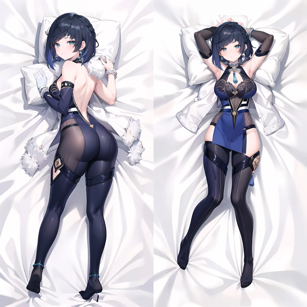 

Двусторонняя наволочка для взрослых Dakimakura Hot Anime Yelan (Genshin Impact)