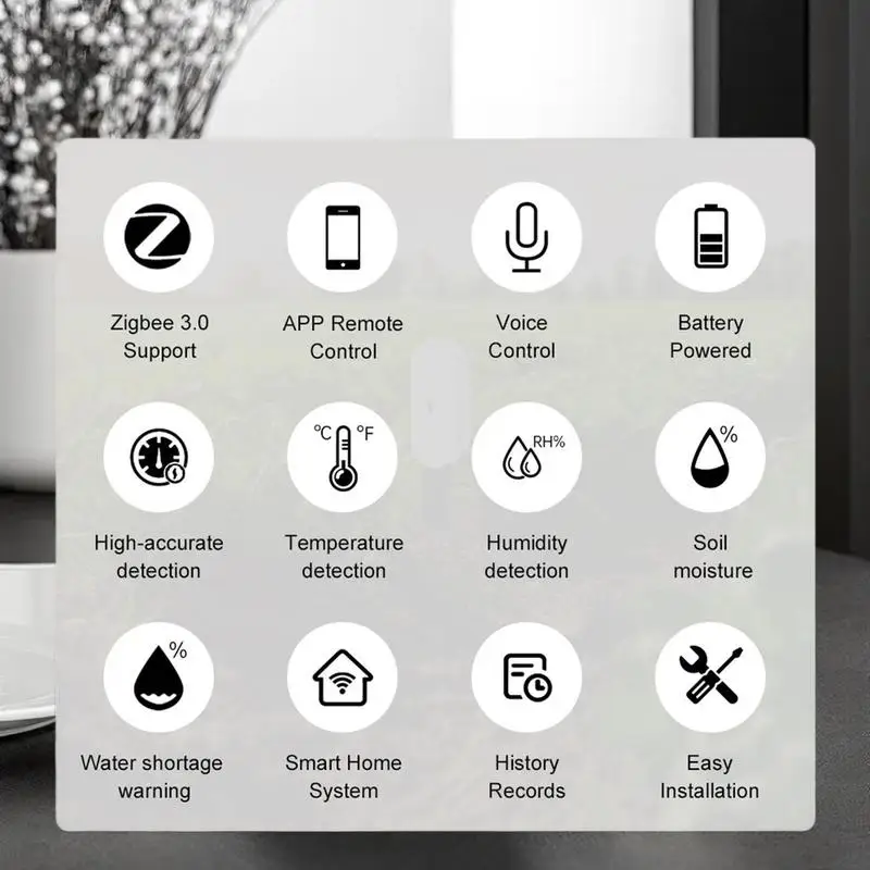 Czujnik temperatury i wilgotności z Zigbee, tester wilgotności gleby do ogrodu