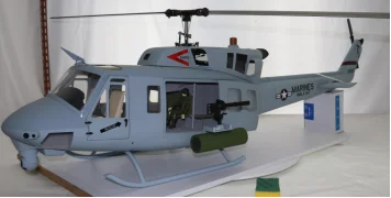 Roban 800 Scale Fiberglass Fuselage KIT Version For UH1N UH-1N Helicopter