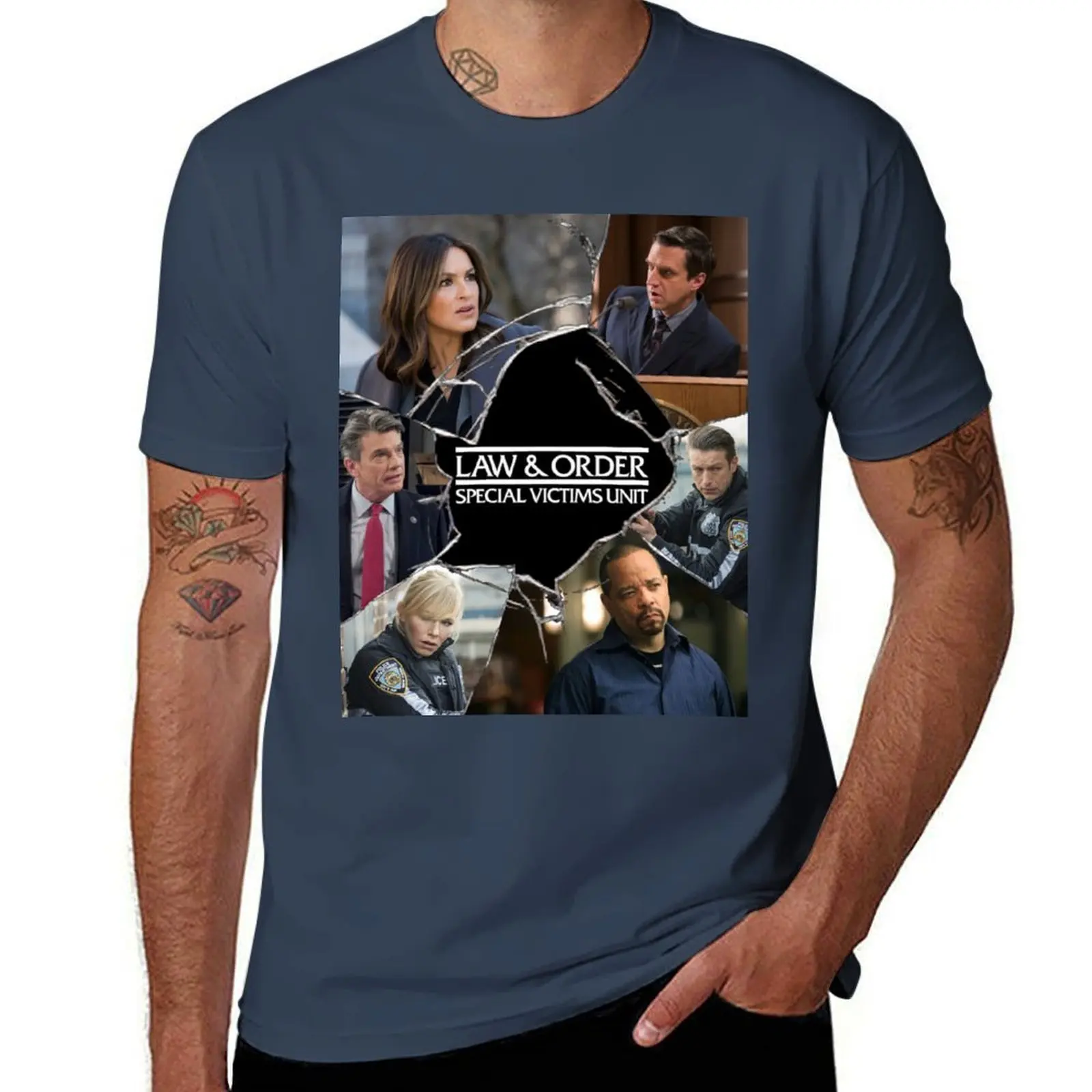 Футболка с принтом Law and Order: SVU, защитная от солнца, для активного отдыха