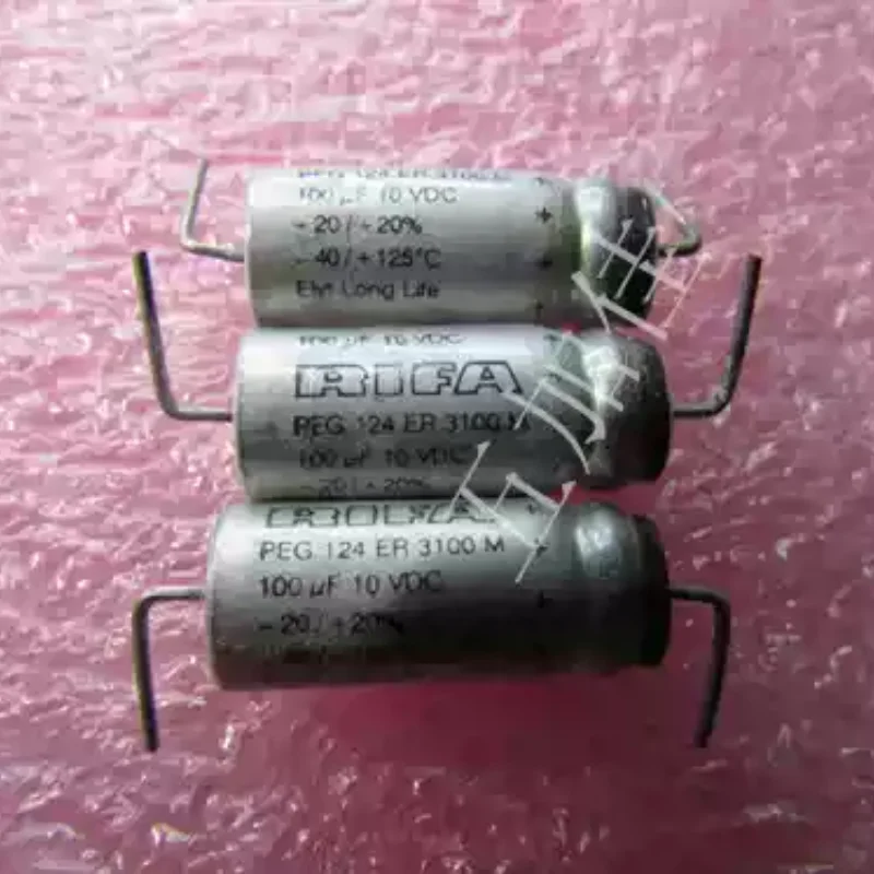 10-100pcs of brand new Swedish LiFa PEG124 10v100uf axial heating aluminum electrolytic capacitors