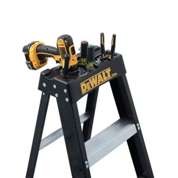 6 ft Fiberglass Stepladder, 250 lb Capacity
