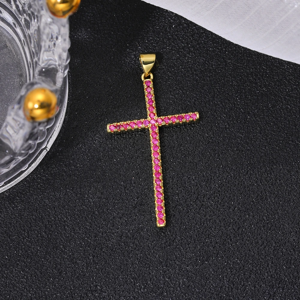 Juya 18 Karat echt vergoldeter religiöser Rosenkranz, christlich-katholisches Kreuz, Anhänger, Schmuckherstellung, Zubehör, Kunsthandwerk, böser Blick, Charms – Detail 22