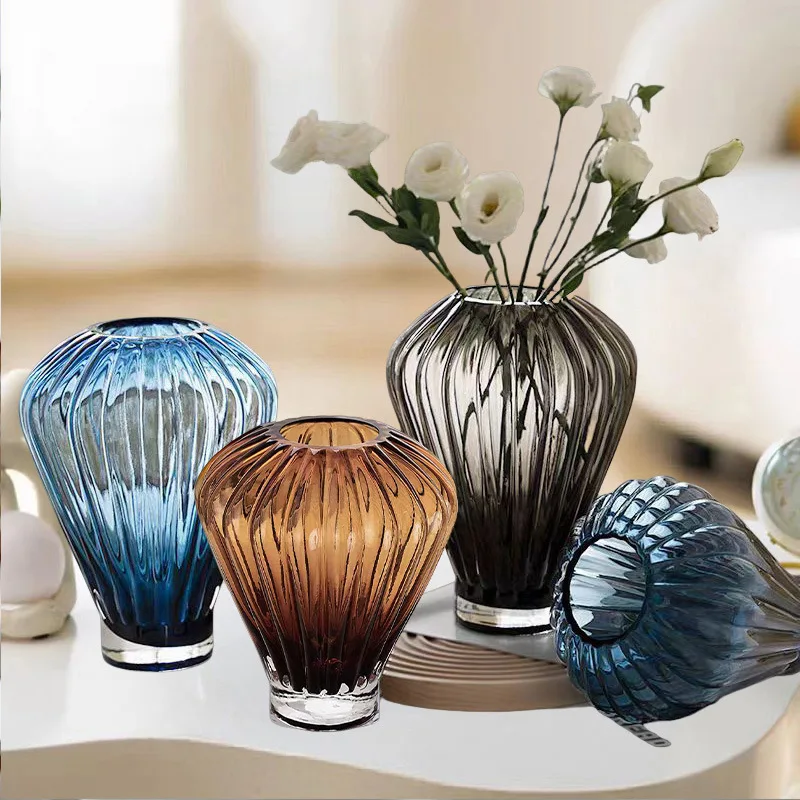 

Creative and simple hot air balloon vase high-end glass ornament entrance flower arrangement ornament living room dining table N