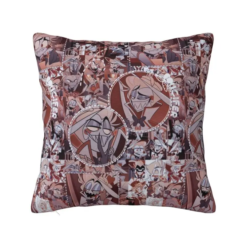 Hazbines Hotel Cushion Cover New TV Show Printed Soft Pillowcase for Home Living Room Bedroom Decoration Nap Companion Office