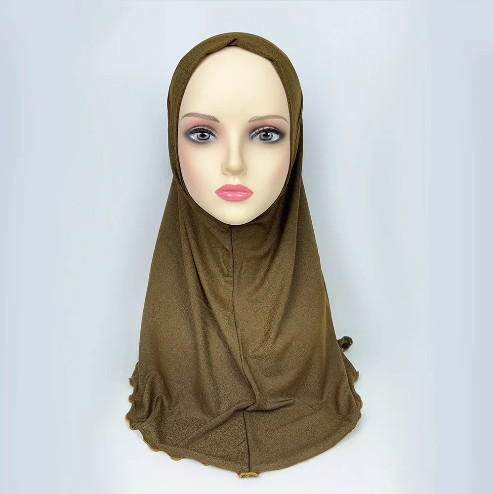 

Women's Headscarf Solid Color Star Sand Bag Face Pullover Headscarf Breathable Comfortable Arabic Scarf