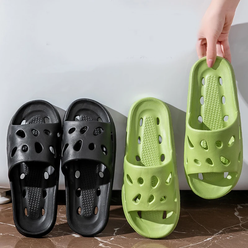 

Bathroom slippers for women to take a shower leak water and not smell hotel shoes indoor non slip shower hall EVA sandals