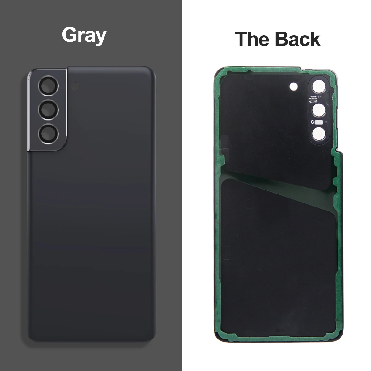 Neue Akkuabdeckung für Samsung S21 G991U SM-G991B Rückdeckel Gehäuseabdeckung mit Kameralinsen-Klebesticker – Detail 12