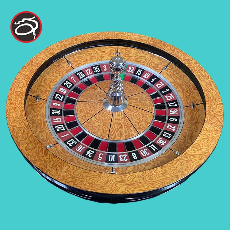 QINLONG Ruote per roulette in legno massello di alta qualità di lusso da 32 pollici Grado professionale da casinò per sport indoor