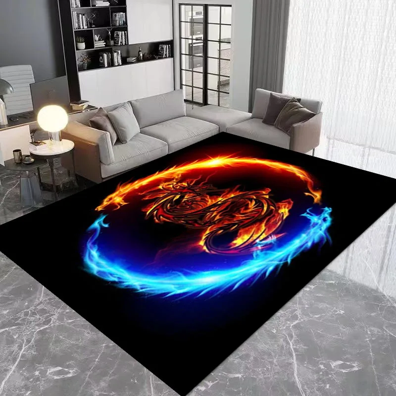 Chinese Tai Chi Bagua Yin Yang Carpet Living Room Home Decoration Bathroom Kitchen Rugs Bedroom Bedside Floor Mat