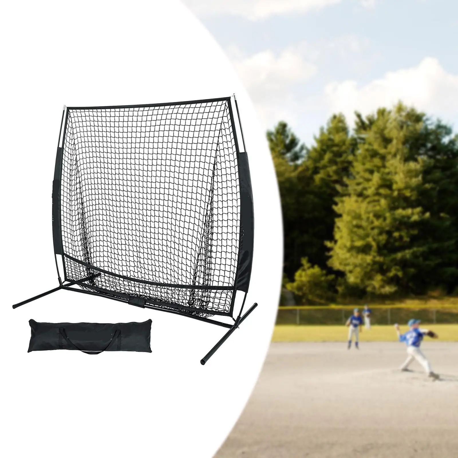 

Baseball Net Set with Pegs and Carry Bag Sturdy Replacement Net for Baseball