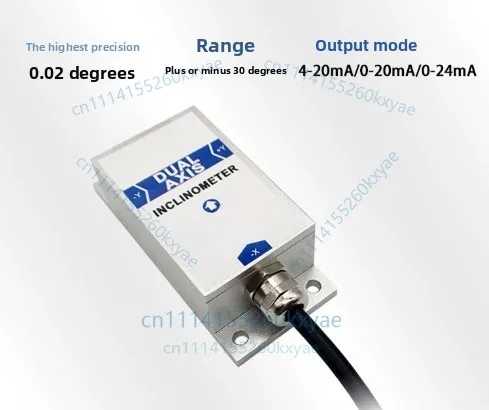 BWN428 Dual Axis Inclinometer Angle Sensor with Accuracy 0.02 Resolution 0.001 Degree 4-20mA 0-20mA 0-24mA Current Output RS232
