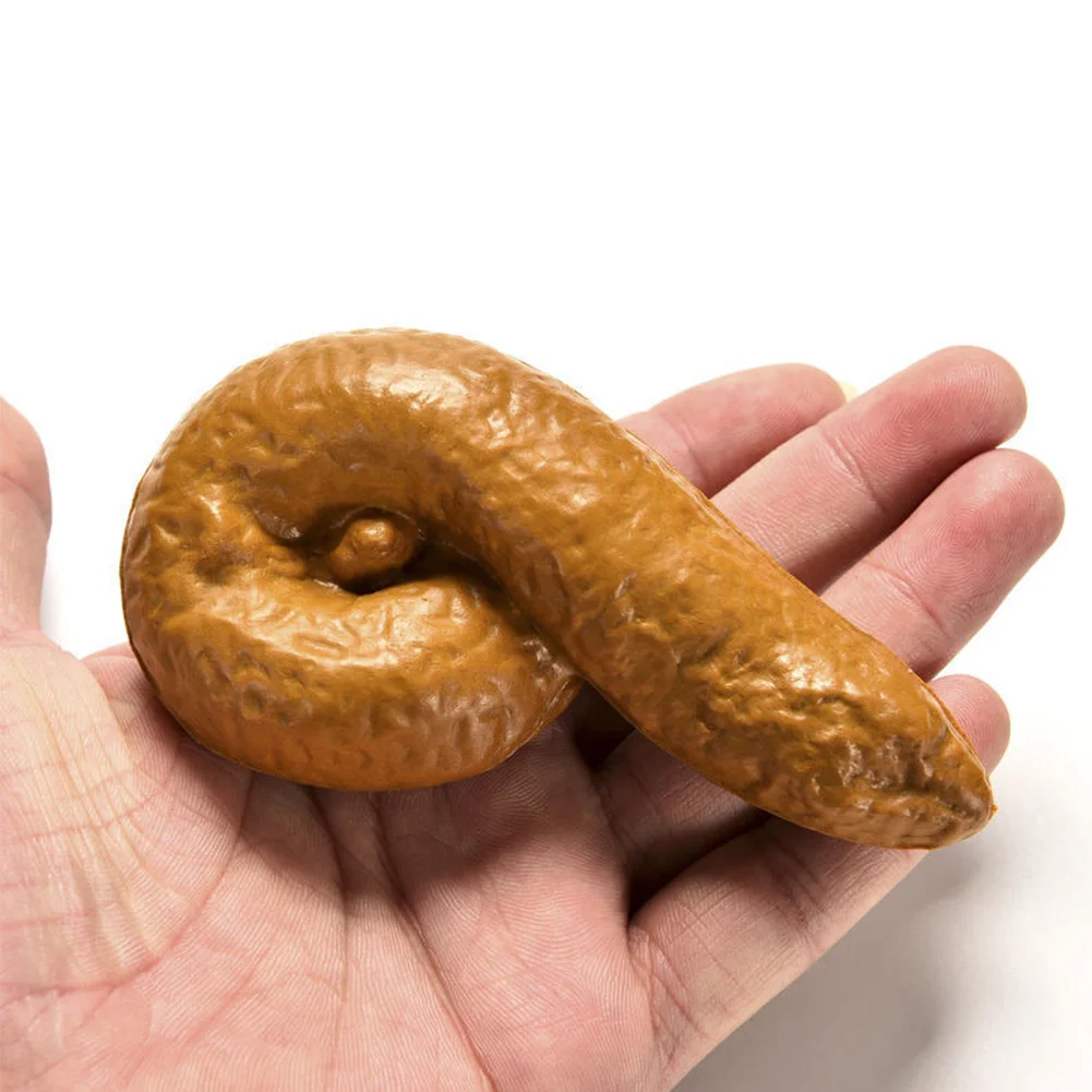 1 Pcs Practical Gag-Funny Joke Tricky Toys Mischief Turd Gag Gift Realistic Shits Poop Fake Turd Classic Shit Funny Toys
