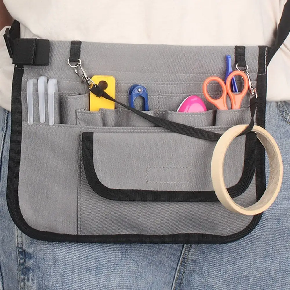 Multi Pocket Nurse Fanny Pack Thickened Adjustable Waist Strap Tool Waist Bag Organizer Pouch Oxford Cloth Nursing Belt Bag