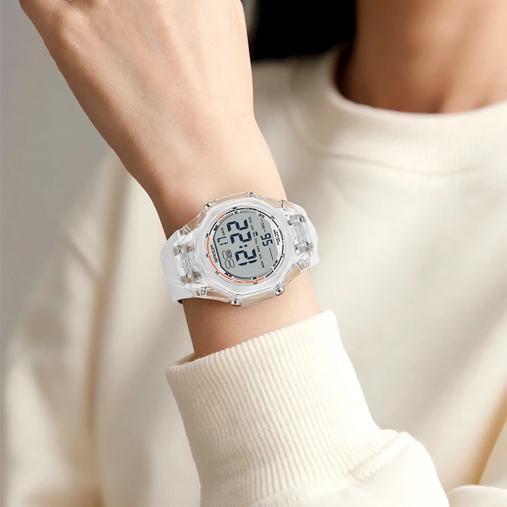 Fashion Women Digital Watches, LED Backlight Design Outdoors Sports Watch Waterproof, Countdown Date Multifunction Wrist watch