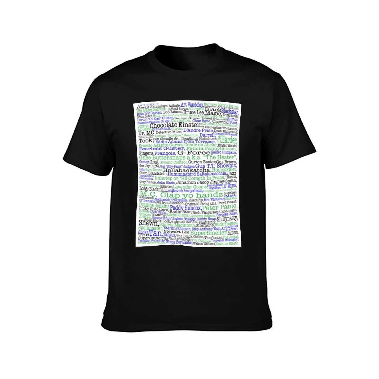 Psych tv show poster, nicknames, Burton Guster T-Shirt Light Athletic Short Sleeve Tee Shirt T-Shirt