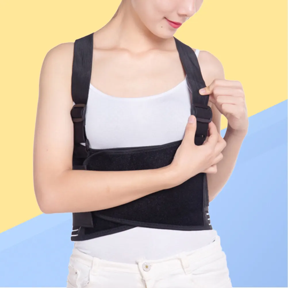 

1Pcs Rib Sling Support Breathable Adjustable Chest Brace Belt for Rib Fracture Recovery Size L Chest Brace Belt