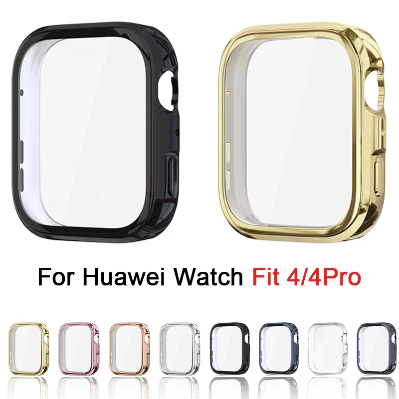 Weiche TPU-Hülle für Huawei Watch Fit 4 Pro, Smartwatch-Armband, vollständige Hülle für Huawei Watch Fit 4, Silikon-Schutzhülle