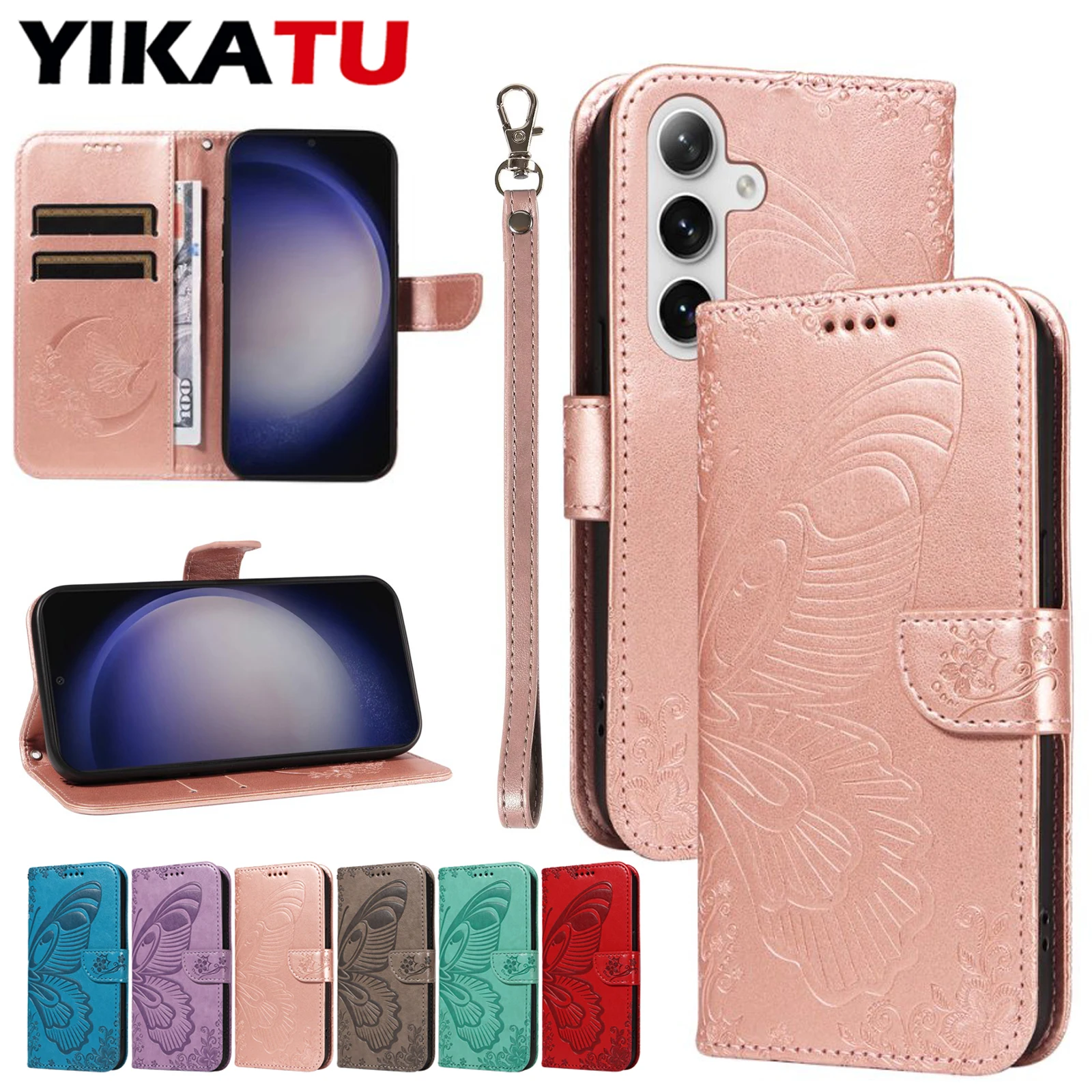 

RFID Blocking Kickstand For Samsung Galaxy S30 Ultra S25 Edge 5G S24 Plus S23 FE S22 Pro S21 S20 Lite Wallet Leather Phone Case