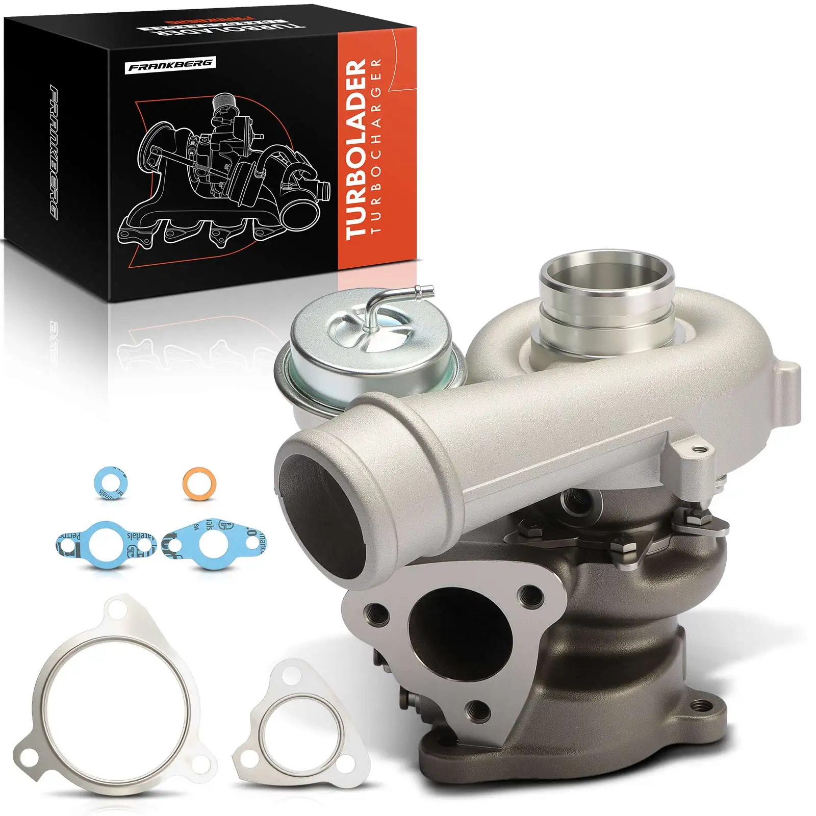 Frankberg 1x Uitlaat turbolader voor Volvo S60 I 384S80 I 184V70 II 285XC70 Cross Country 295XC90 I 275 8689592 8653146 8603296