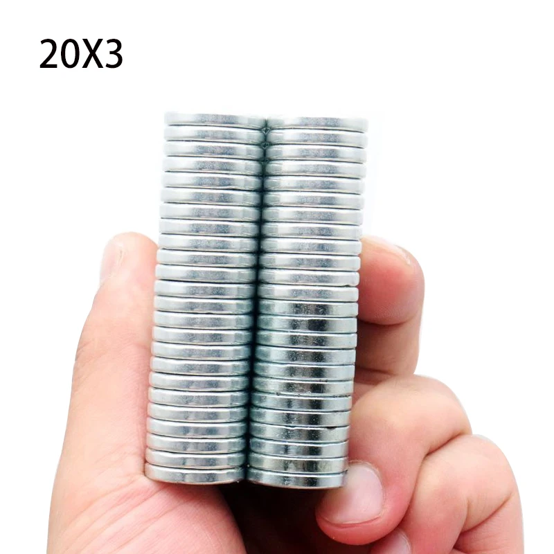 

5/10/15/20 Pcs 20x3 mm Round NdFeB Neodymium Magnet 20mm x 3mm N35 Super Powerful imanes Rare Earth Permanent Magnetic Aimant