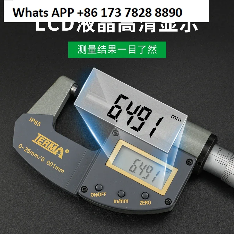 Tema digital micrometer 0.001 electronic spiral micrometer 0-25mm high precision outer diameter caliper 25-50MM