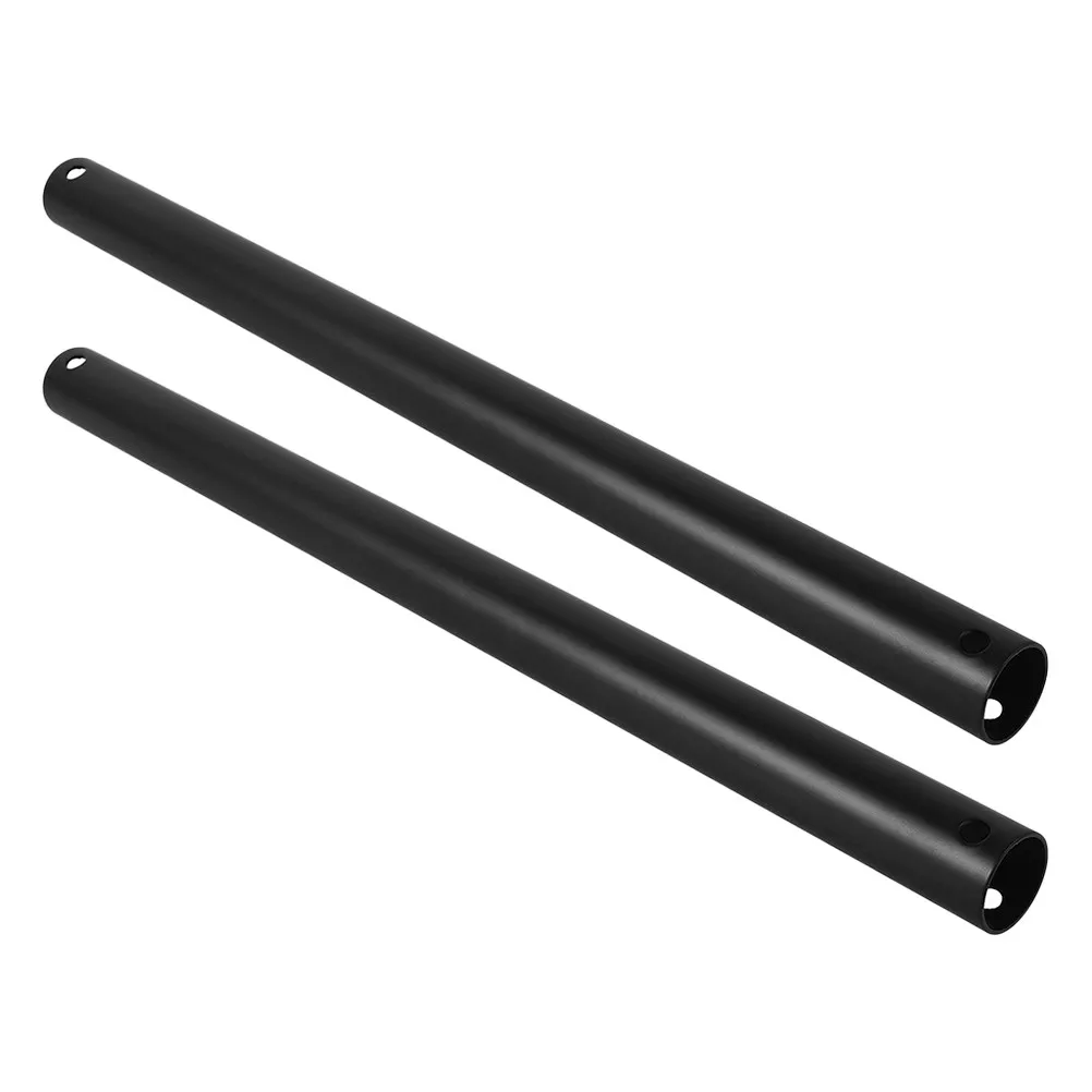 2Pcs Ceiling Fan Extension Rod 40Cm Metal Downrod for Invisible Fan Light Compatible High Ceiling Fans Easy Install Stable Quiet