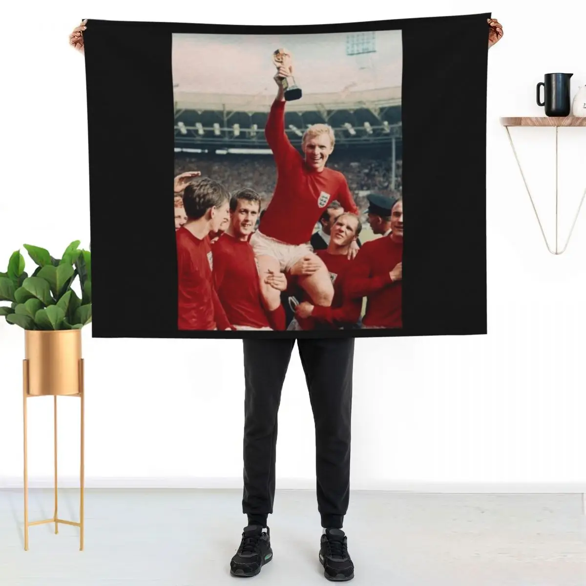 Bobby Moore 1966 Classic . Throw Blanket Summer Beddings Sofa Retros Hair Plaid decorative Blankets