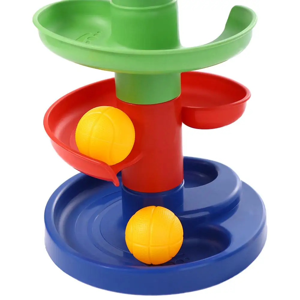 Jogo de banho jogos entretenimento bola gota rolo torre giratória pista brinquedo conjunto brinquedos educativos conjunto pista rotativa
