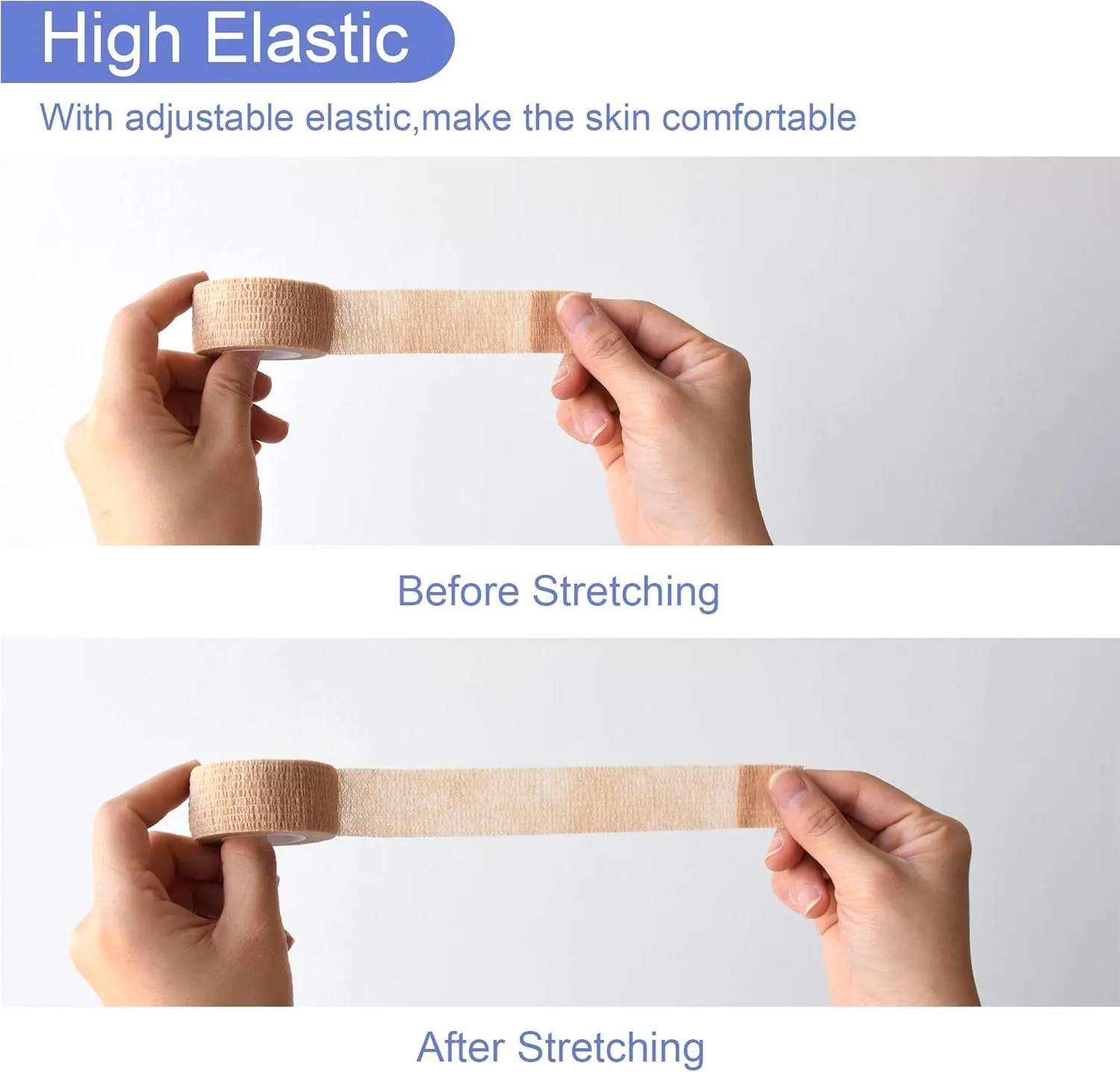 جديد حار العناية بالإصبع الحرس الذاتي ضمادة لاصقة التفاف الذاتي عصا التفاف للكاحل والمعصم والرياضة وشريط الطبيب البيطري المتماسك تنفس