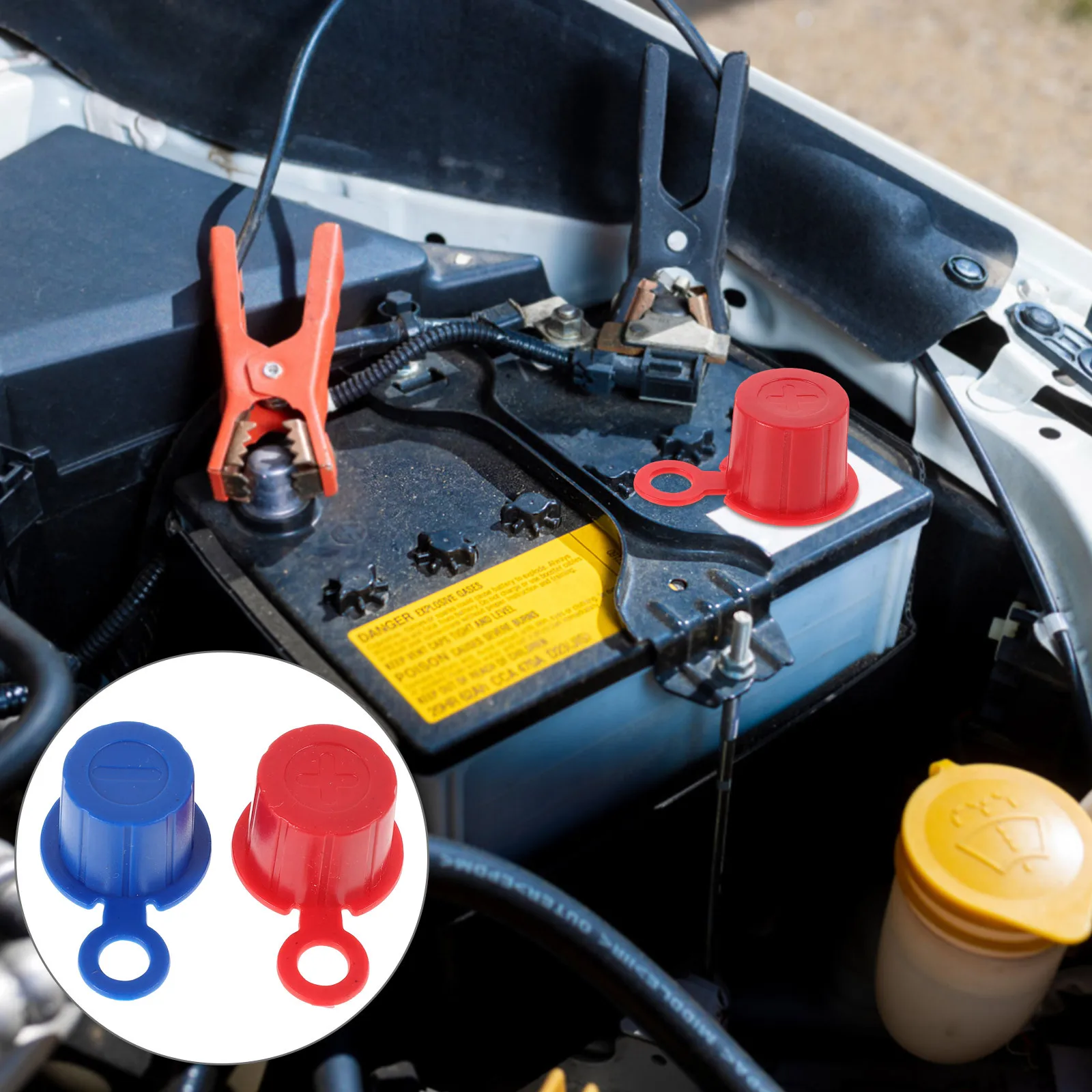 

Terminal Caps Protectors Sturdy Waterproof Insulation Covers For Car Truck Rv Marine Vehicle High Temp Resistant