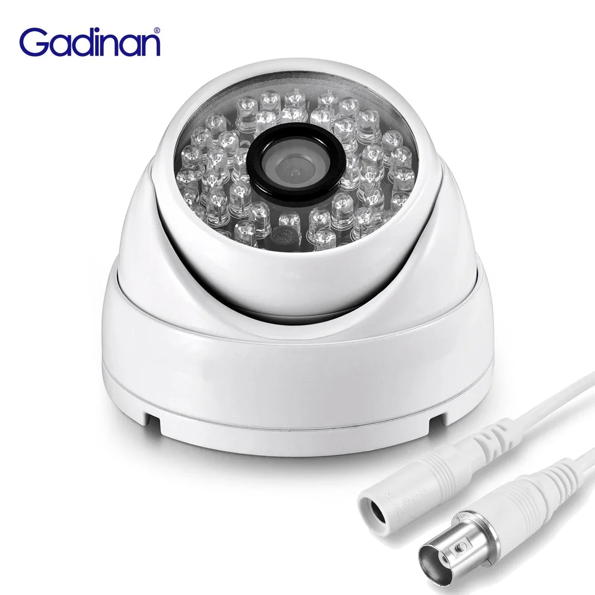 

Gadinan Outdoor Indoor Waterproof 5MP AHD Camera Clear Night Vision Video Surveillance H.265+ Metal CCTV Dome Camera IP66