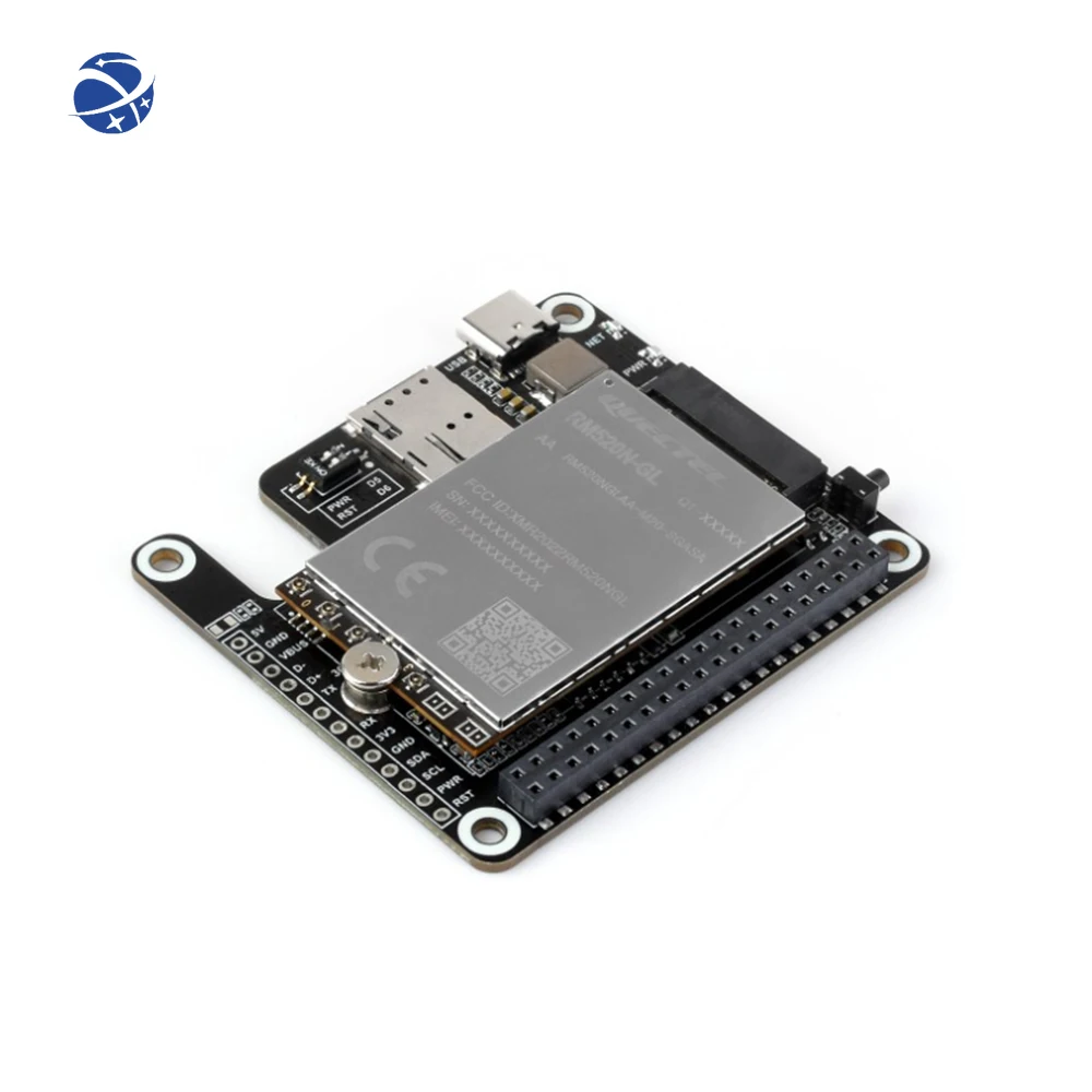 PCIe 5G/4G/3G HAT for Raspberry Pi 5 Compatible with SIMCom/Quectel 5G Modules 3042/3052 Packages Development Boards Kits Option