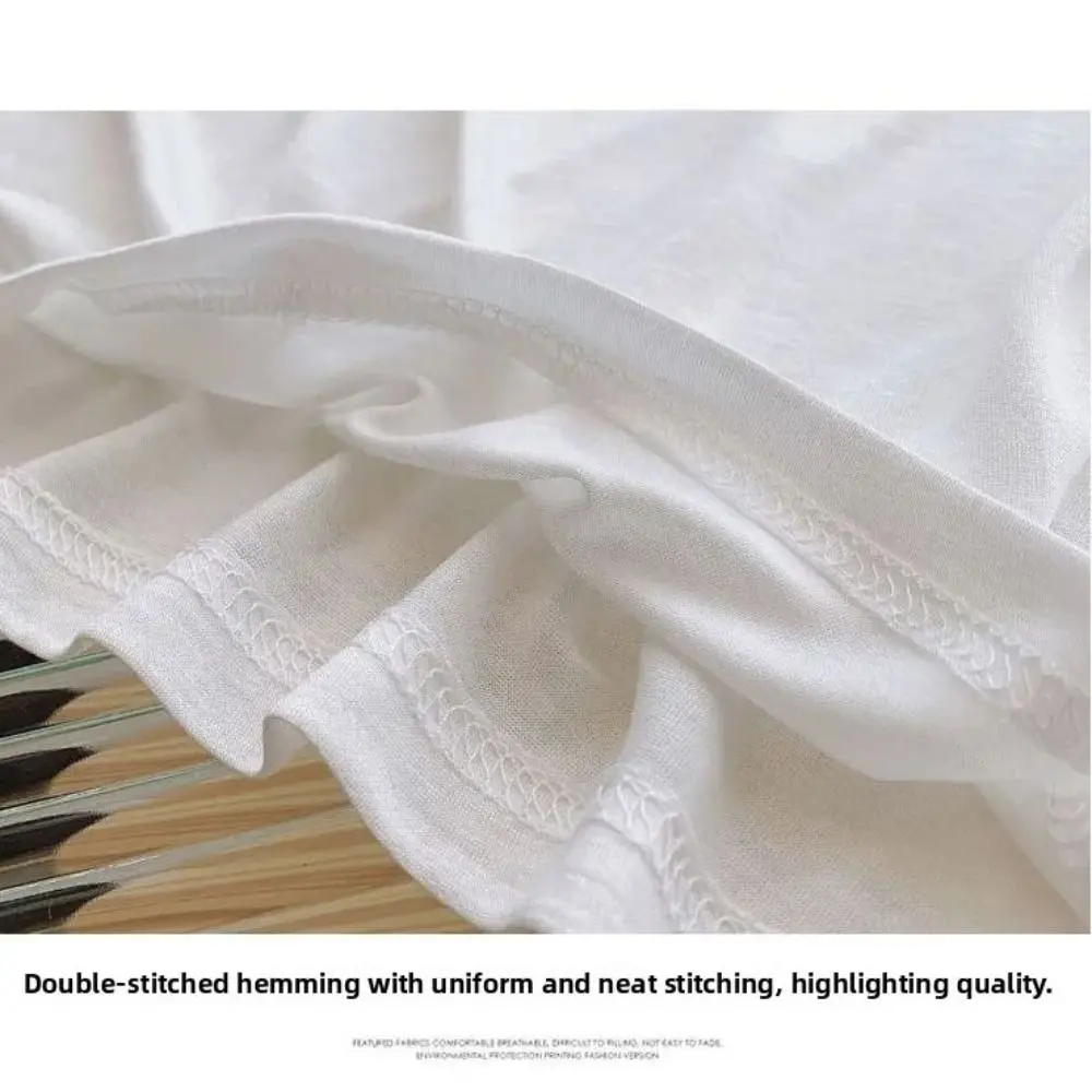 Copricostume per bikini T-shirt larghe Trasparenti Abbigliamento da spiaggia estivo Camicie con fondo semplice Pullover oversize lavabili con protezione solare