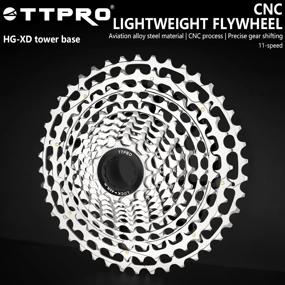 

TTPRO 11 Speed Bicycle Cassette11-28T/32T/34T Mountain Bike 11-36T/42T Sprocket Freewheel Suitable For Both HG XD Modes Bicycle