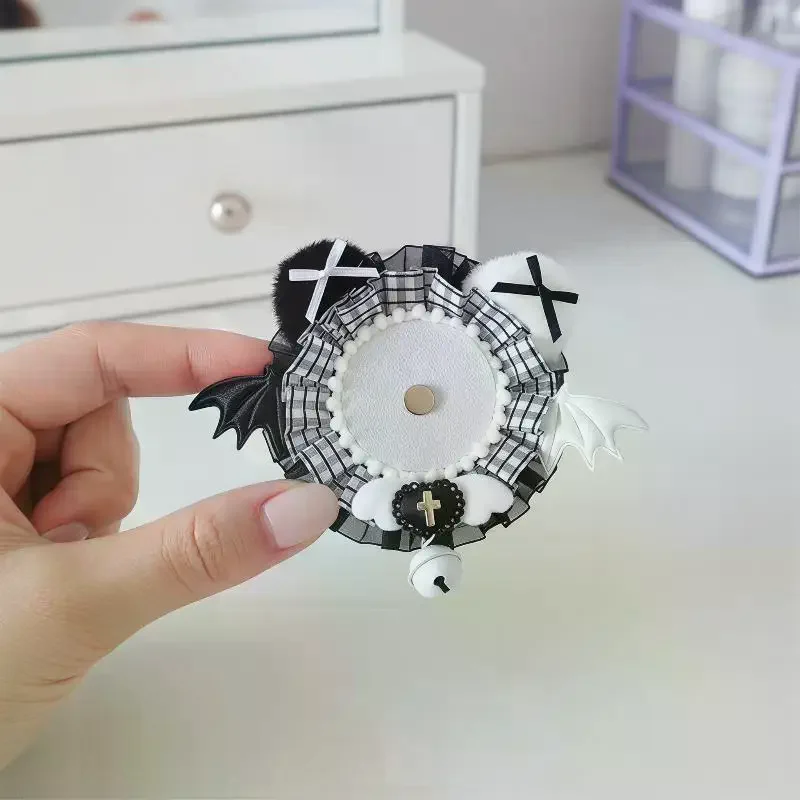 DIY Handcrafted Lace Anime Badge Holder Badge Base Itabag Pins Photo Display Bracket Ribbon Decoration For Ita Bag Ornament