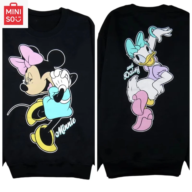 

Couple Unisex Disney Daisy Duck Minnie Mouse Mens Women Hooded Sweatshirt Pullover Autumn Winter Fleece Oversize O-Neck Clothing
