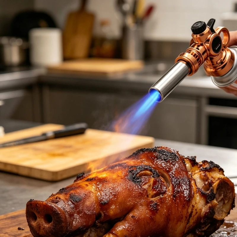 

High Temperature 1300°C Butanes Torch For Welding Cooking BBQ Baking With Adjustable Flame And Practical Design M4YD