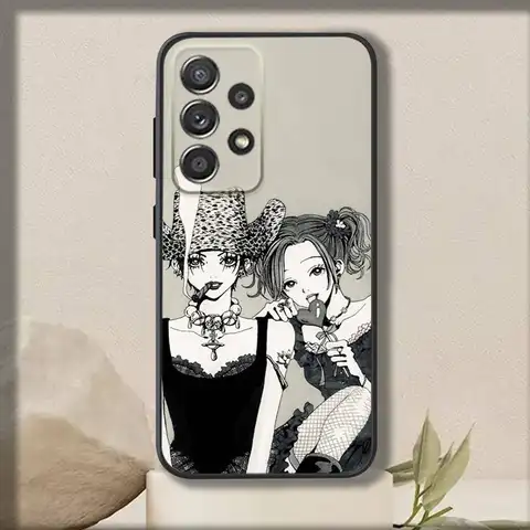 Anime N-Nanas Telefonskal för Samsung S 25, 24, 23, 22, 30, 21, 10, 9, Ultra, Plus, Lite, FE, 4, 5 G Mjukt Svart Skal 8 best sales Nana-fallet - №8