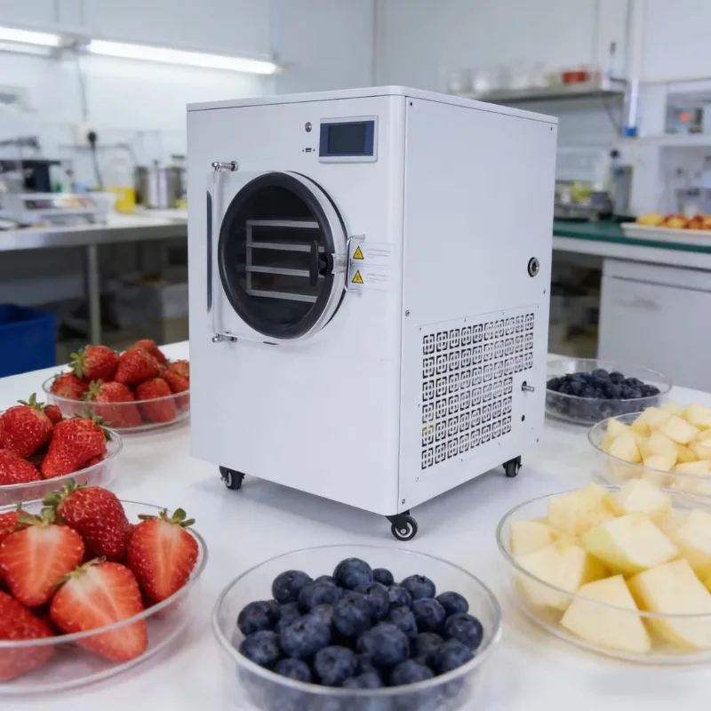 Home Use Small Food Lyophilizer Equipment Mini Vacuum Price 3kg Benchtop Fruit Strawberry Freeze Dryer Dry Machine for Sale OME