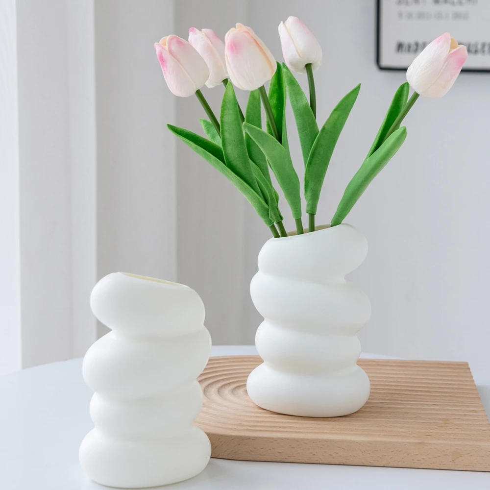 

Plastic Vase Imitation Ceramic Flowers Pots Wedding Home Room Outdoor Garden Table DIY Gift Bonsai Festival Yard Garden Decorati