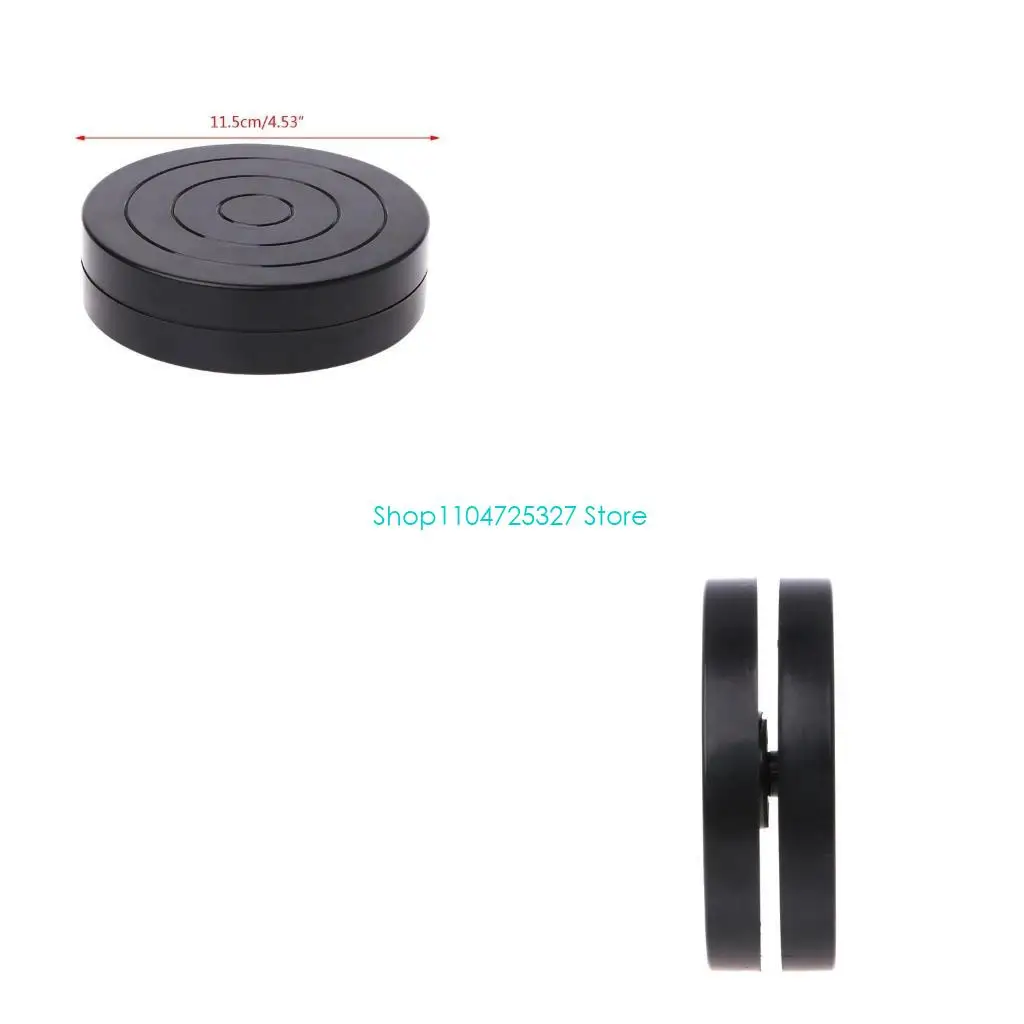 D8KF 11.5cm Plastic Turntable Pottery Clay Sculpture Tools 360 Flexible Rotation