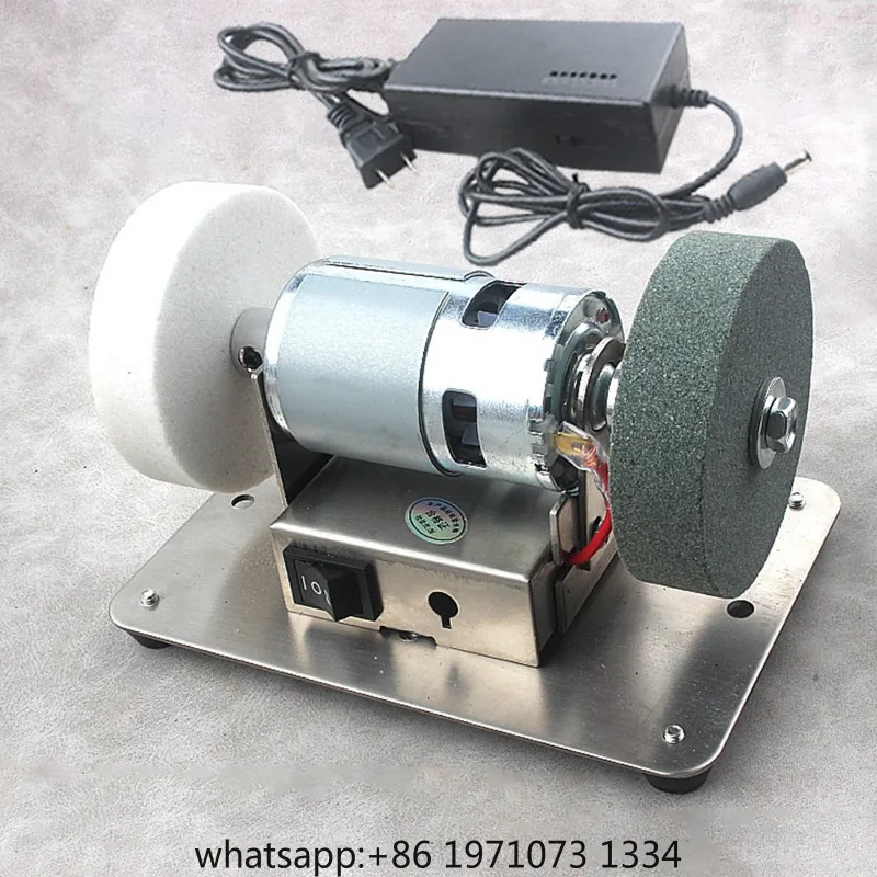 Mini Belt Sander Belt Grinder 7 Adjustable Speed Tool for Electric Bench Grinder DIY Sharpening Edge Polishing Metal Working