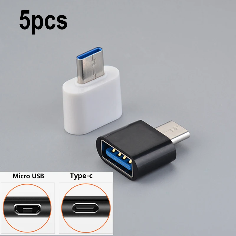Mini USB To Type C Adapter Type-C to USB 2.0 OTG Connector Mobile Phone Universal USBC TypeC Converter J17