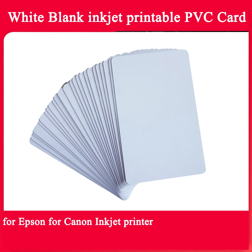 White Blank Inkjet Printable PVC Card Waterproof Plastic ID Card Business Card for Epson for Canon Inkjet Printer